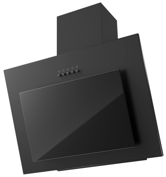 Krona steel FREYA 600 black PB вытяжка наклонная