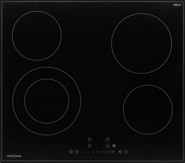 Krona steel LAUREL 60 BL электрическая варочная поверхность