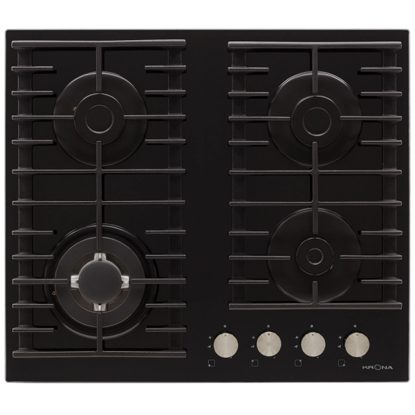 Krona steel HAGEL 60 BL W газовая варочная поверхность