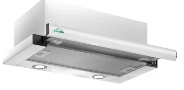 Elikor Интегра S2 60П-700-В2Д белый/белый вытяжка встраиваемая телескопическая