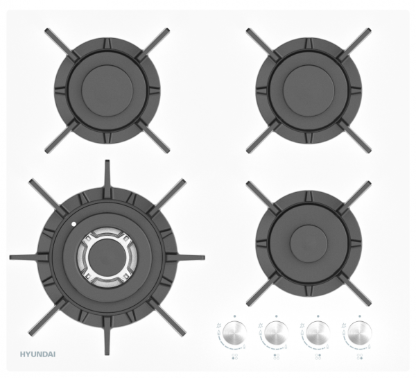 Hyundai HHG 6437 WG газовая варочная поверхность
