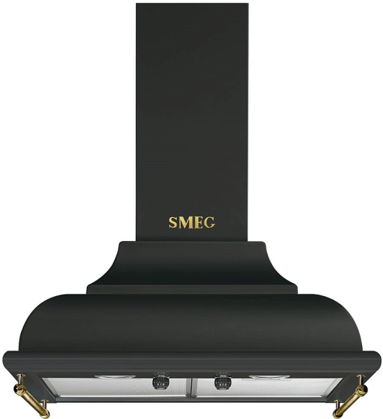Smeg KC16AOE вытяжка настенная черная
