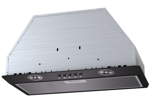 Krona steel RUNA 600 black PB вытяжка кухонная