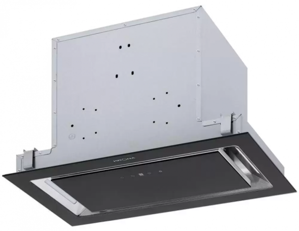 Krona steel SELINA 600 GLASS BLACK S встраиваемая вытяжка