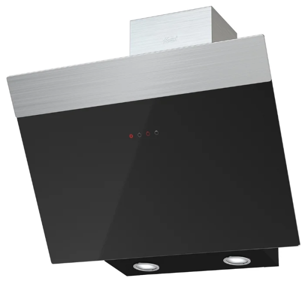 Krona steel Kristen 600 black/inox S вытяжка кухонная