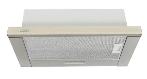 Elikor Интегра GLASS 60Н-400-В2Д нерж/стекло бежевое вытяжка встраиваемая телескопическая