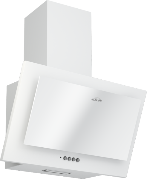 Elikor Коралл 50П-430-К3Д  белый/белое стекло вытяжка