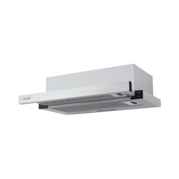 LEX HUBBLE 600 INOX вытяжка встраиваемая выдвижная