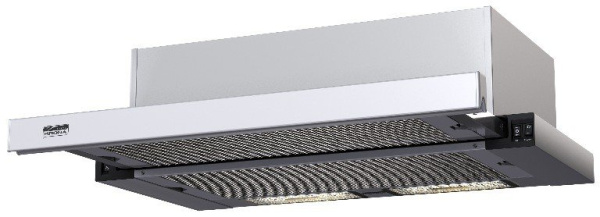 Krona steel KAMILLA 600 WHITE 2М вытяжка встраиваемая телескопическая