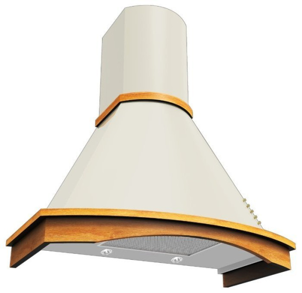 Konigin Lucyna Ivory 90 8B-LU190-0711 вытяжка настенная с багетом 90 см