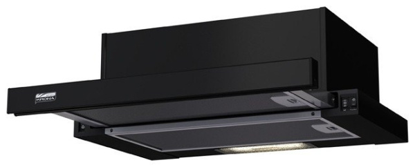 Krona steel KAMILLA 500 BLACK вытяжка встраиваемая телескопическая